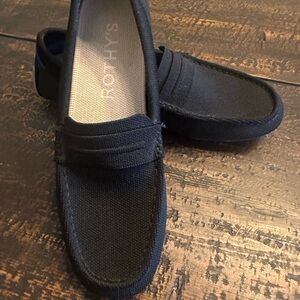 Rothy's Black Slip-On Loafers The Driver Sleek and Versatile